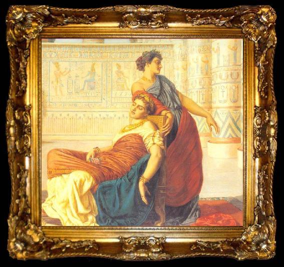 framed  Valentine Cameron Prinsep Prints The Death of Cleopatra, ta009-2